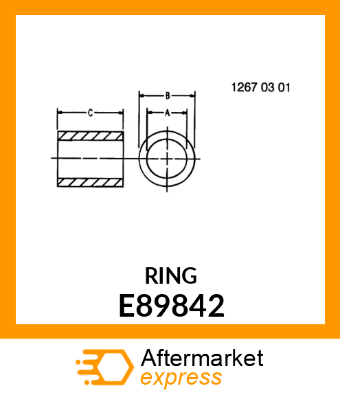 SPACER (L.H.LOWER AUGER) E89842