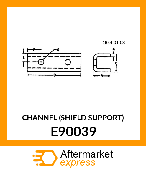 CHANNEL (SHIELD SUPPORT) E90039