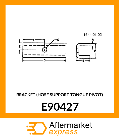 BRACKET (HOSE SUPPORT TONGUE PIVOT) E90427