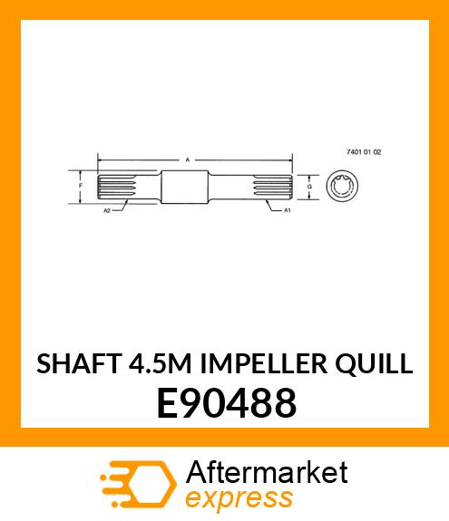 SHAFT (4.5M IMPELLER QUILL) E90488