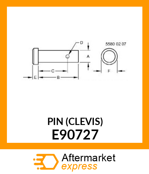 PIN (CLEVIS) E90727