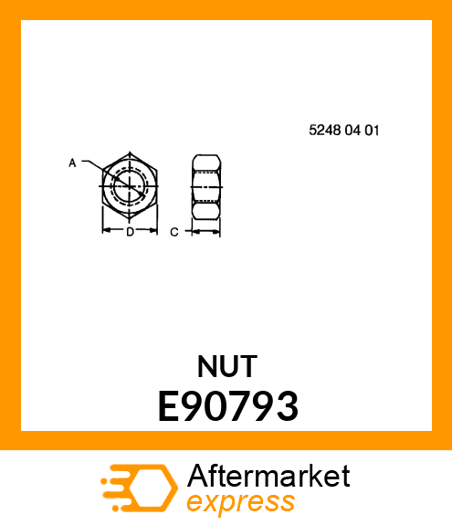 NUT, (TWINE ARM ADJ) E90793