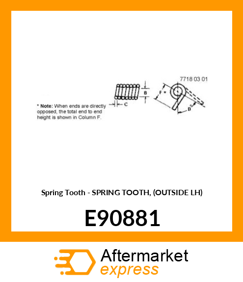 Spring Tooth E90881