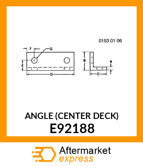 ANGLE (CENTER DECK) E92188