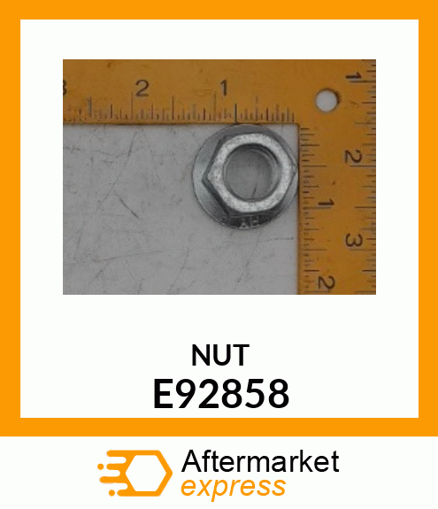 NUT (5/8" WHEEL, SERRATED FLANGE) E92858