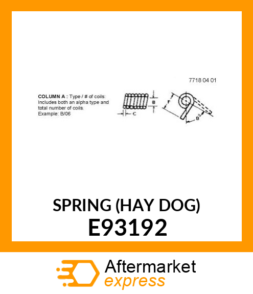 SPRING (HAY DOG) E93192