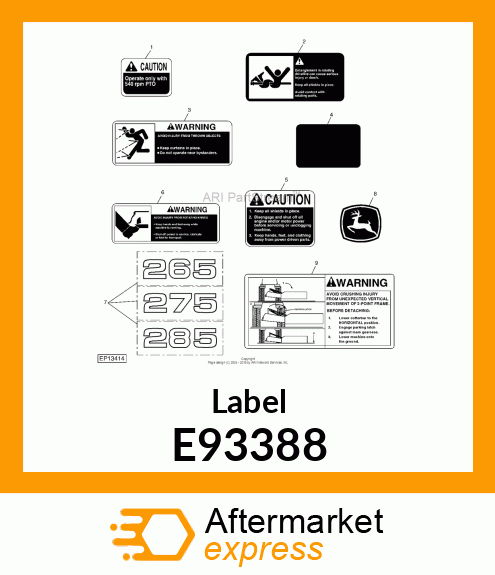 Label E93388