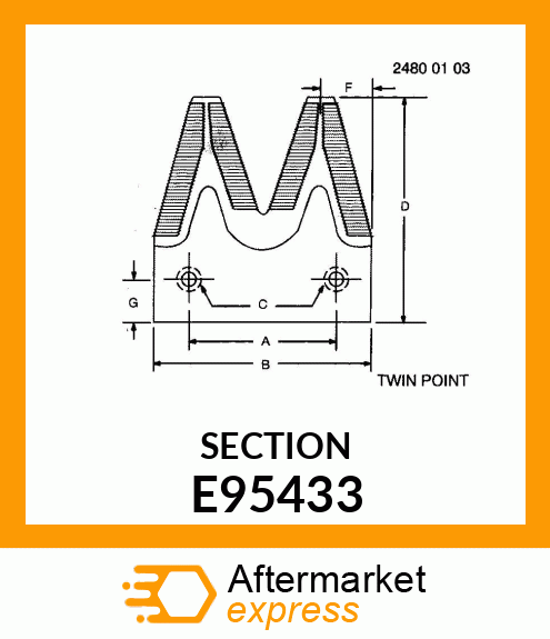 SECTION, (TWIN POINT 14T) E95433