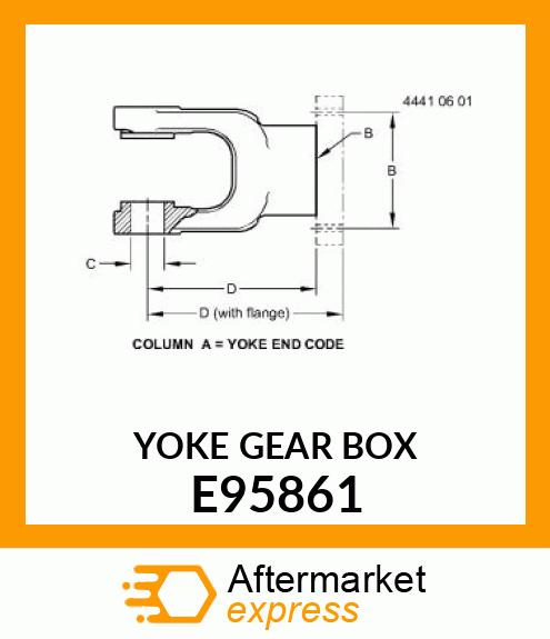 Universal Joint Yoke E95861