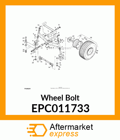 Wheel Bolt EPC011733