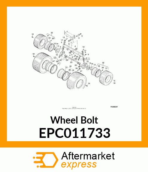 Wheel Bolt EPC011733