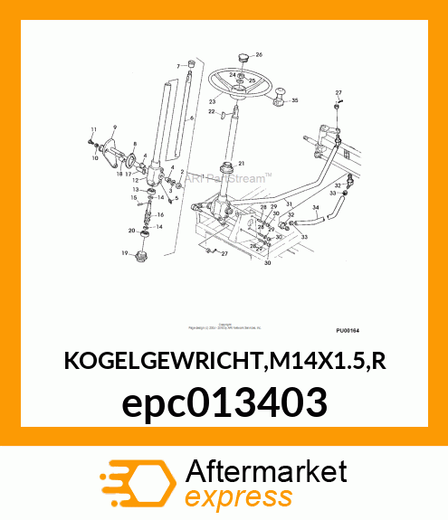 KOGELGEWRICHT,M14X1.5,R epc013403