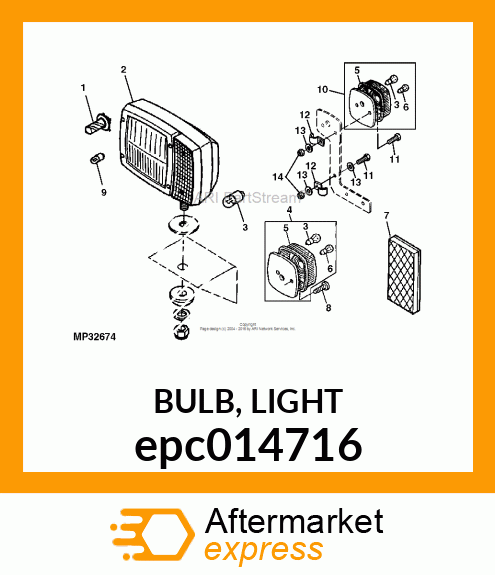 BULB, LIGHT epc014716