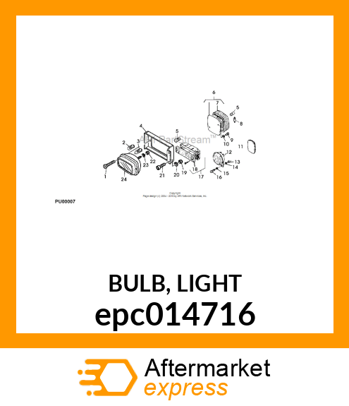 BULB, LIGHT epc014716