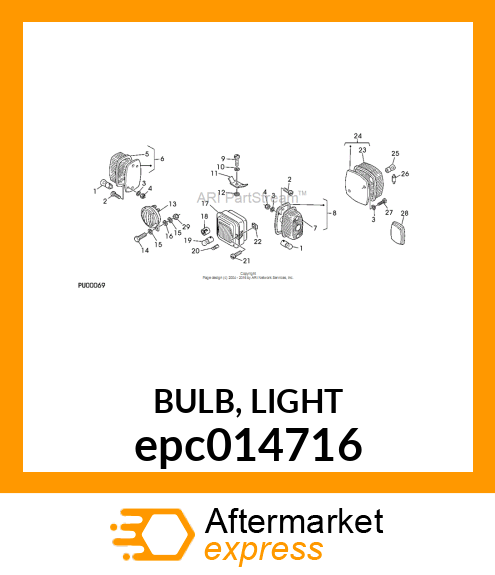 BULB, LIGHT epc014716