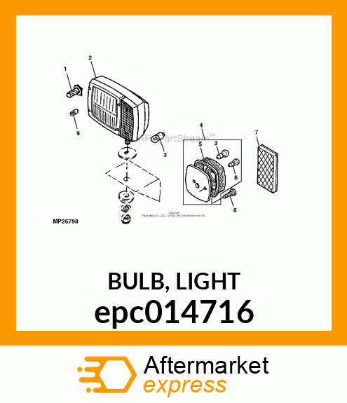 BULB, LIGHT epc014716