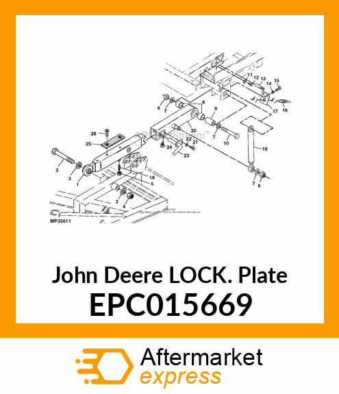 LOCK PLATE EPC015669