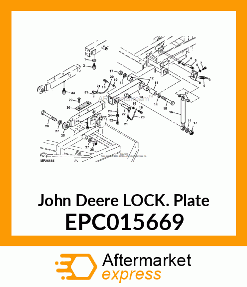 LOCK PLATE EPC015669