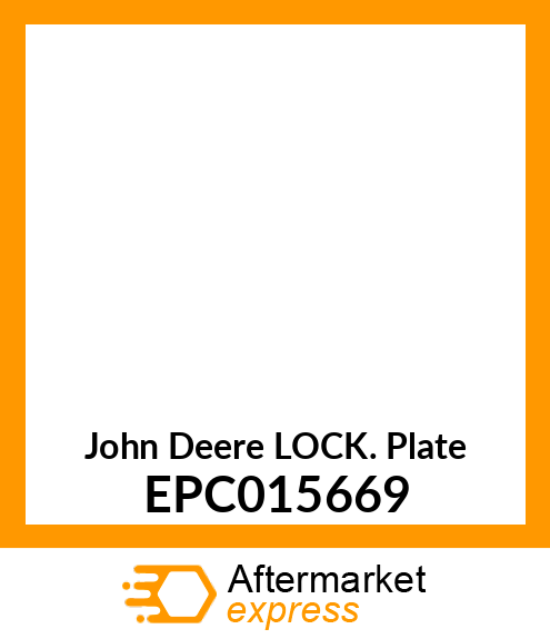 LOCK PLATE EPC015669