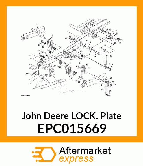 LOCK PLATE EPC015669