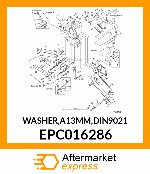 WASHER,A13MM,DIN9021 EPC016286