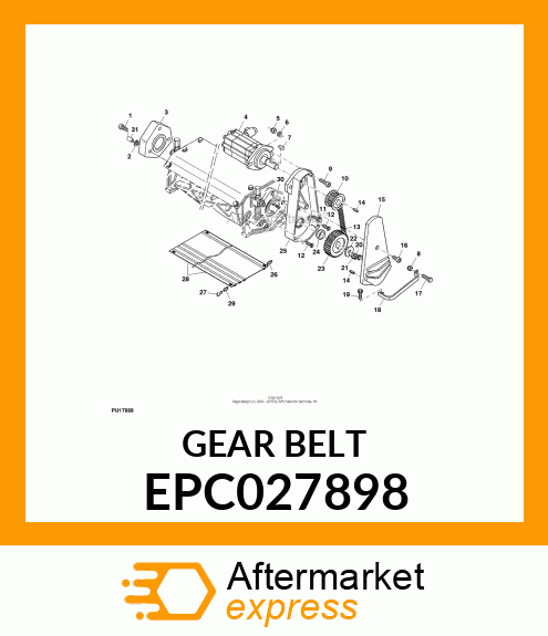 GEAR BELT EPC027898