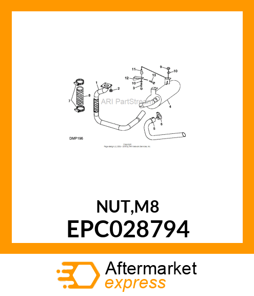 NUT,M8 EPC028794