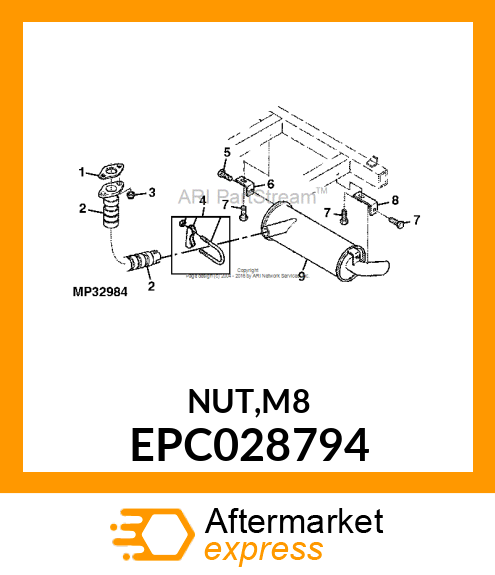 NUT,M8 EPC028794