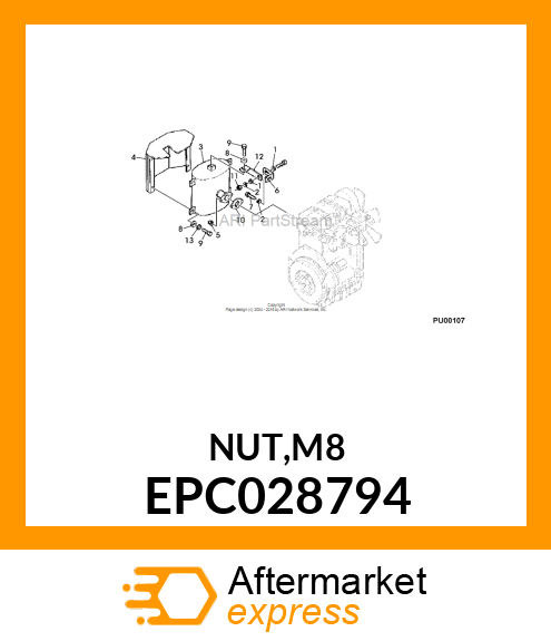 NUT,M8 EPC028794