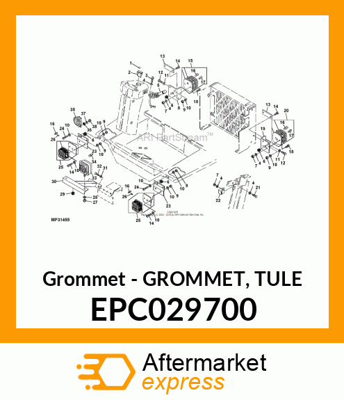 Grommet - GROMMET, TULE EPC029700