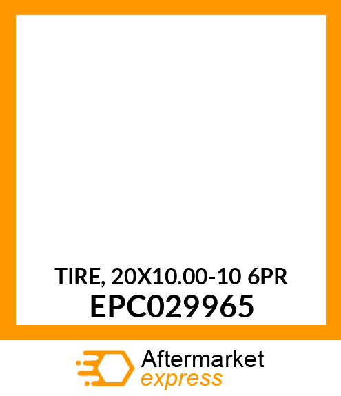 TIRE, 20X10.00 EPC029965