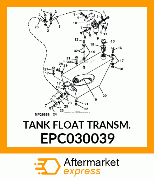 TANK FLOAT TRANSM. EPC030039