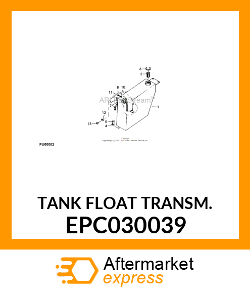 TANK FLOAT TRANSM. EPC030039