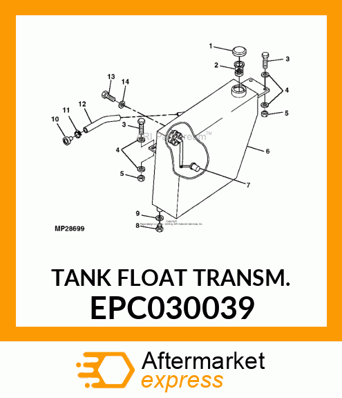 TANK FLOAT TRANSM. EPC030039