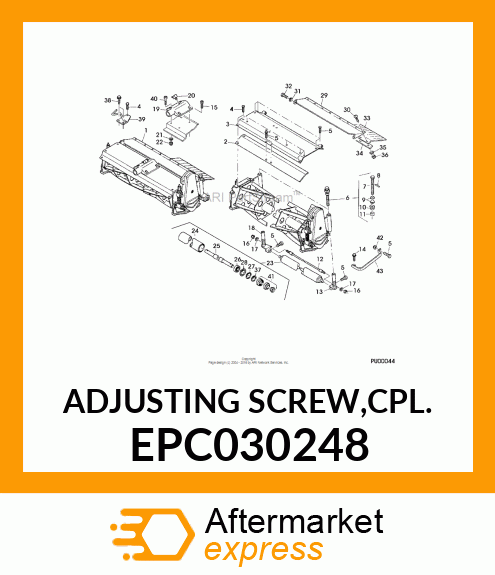 ADJUSTING SCREW,CPL. EPC030248