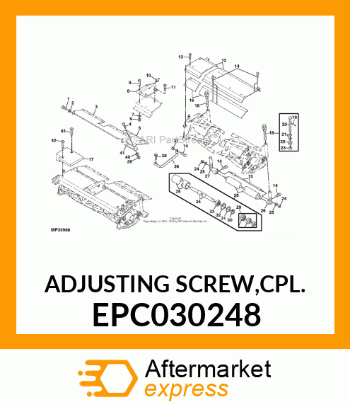 ADJUSTING SCREW,CPL. EPC030248