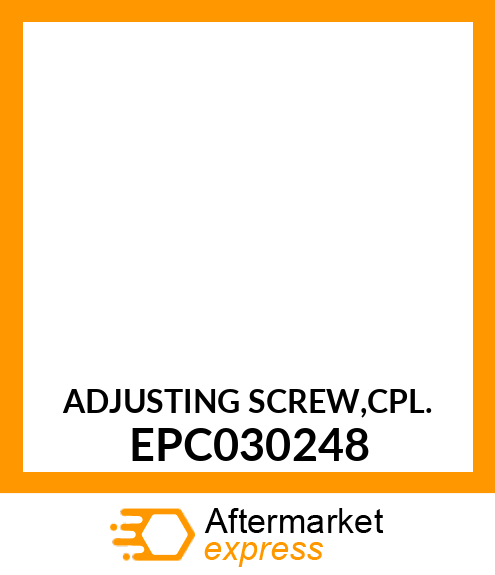 ADJUSTING SCREW,CPL. EPC030248