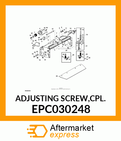 ADJUSTING SCREW,CPL. EPC030248