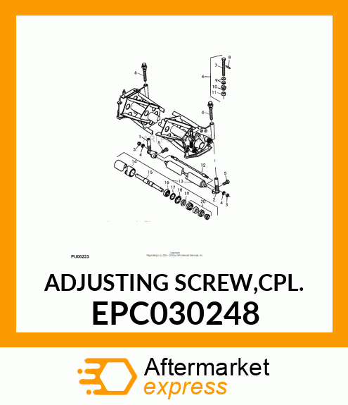 ADJUSTING SCREW,CPL. EPC030248