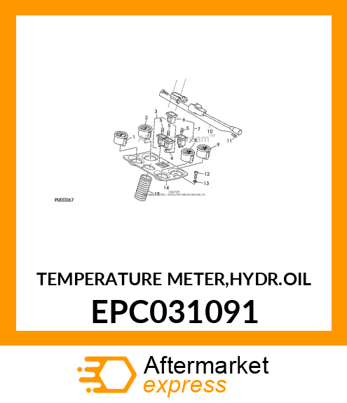 TEMPERATURE METER,HYDR.OIL EPC031091