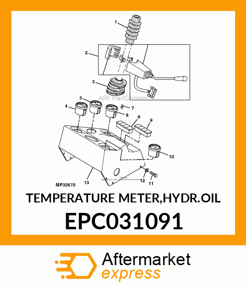 TEMPERATURE METER,HYDR.OIL EPC031091