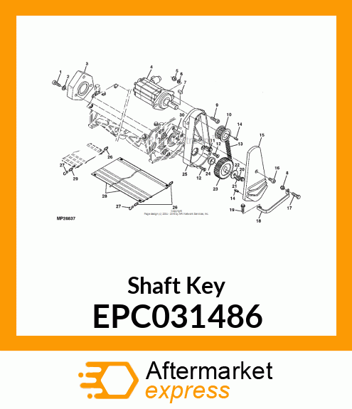 Shaft Key EPC031486