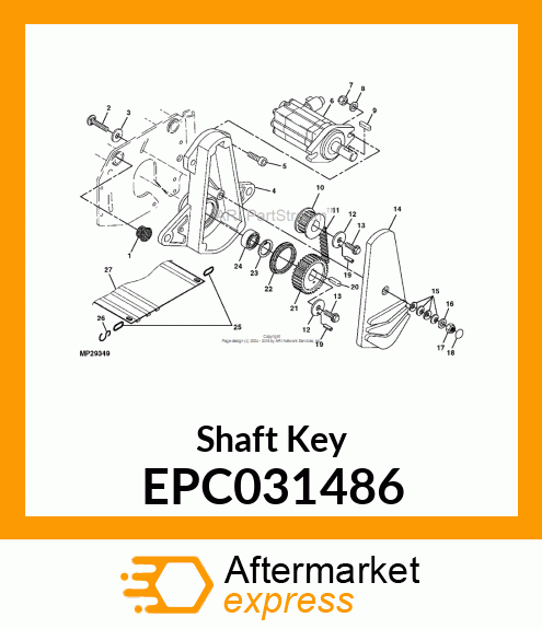 Shaft Key EPC031486