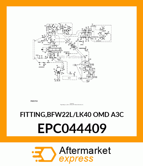 FITTING,BFW22L/LK40 OMD A3C EPC044409