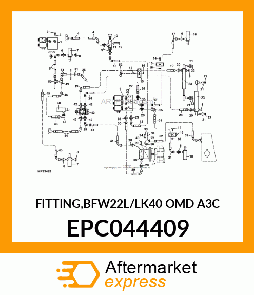 FITTING,BFW22L/LK40 OMD A3C EPC044409