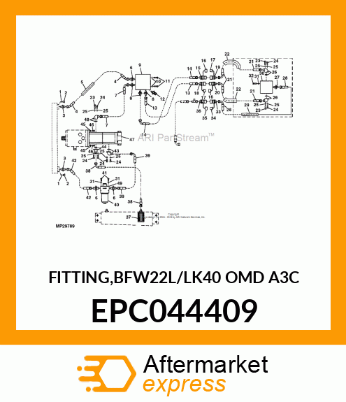 FITTING,BFW22L/LK40 OMD A3C EPC044409