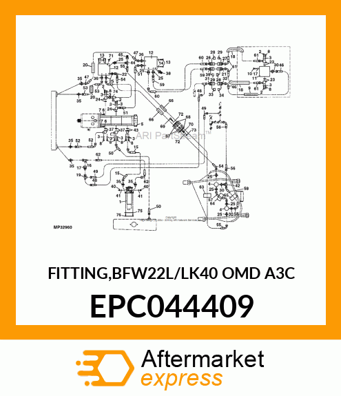 FITTING,BFW22L/LK40 OMD A3C EPC044409