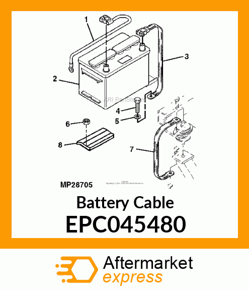 Battery Cable EPC045480