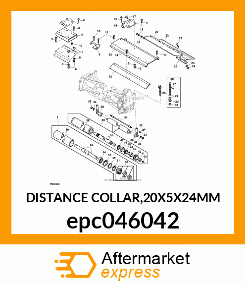 DISTANCE COLLAR,20X5X24MM epc046042