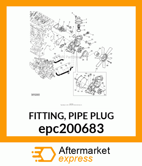 FITTING, PIPE PLUG epc200683